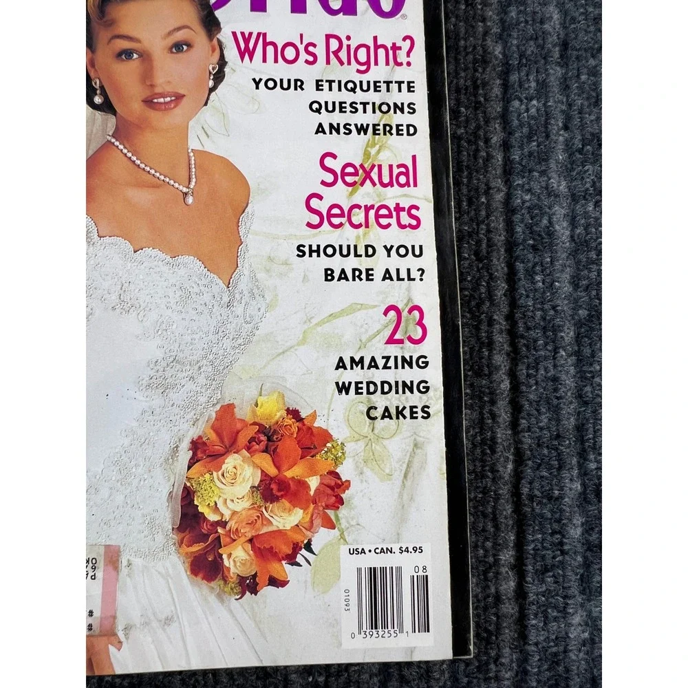 Vintage 90s MODERN BRIDE Magazine August/September 1994 Wedding Gowns Decor Cake